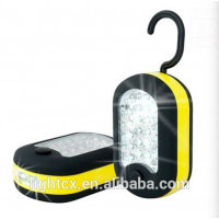 Portable 24+3LED work light with magnetic and hook at back side