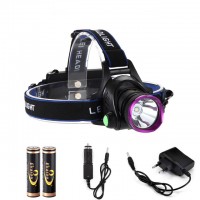 LED Headlamp XML T6 3 Modes Waterproof outdoor headlights with 18650 battery charger kits for Fishing Hunting