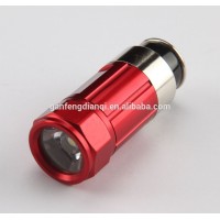 Mini car chargeable LED flashlight torch 12v