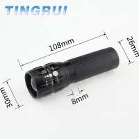 Powerful waterproof Zoom Rechargeable Best Tactical Led Torch Flashlight